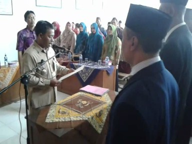 Enam  Penjabat Kades di kecamatan Wedung Dilantik