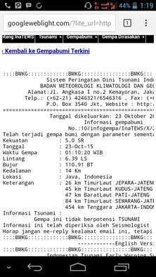 Gempa Di Jepara, Warga Geneng  Bate Alit Keluar Rumah