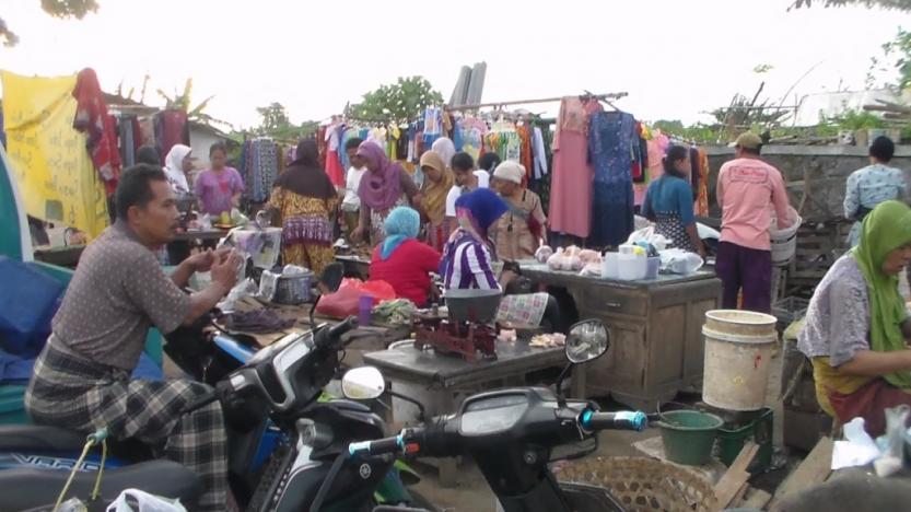 Pasar Karangaji Butuh Atap Untuk Pedagang