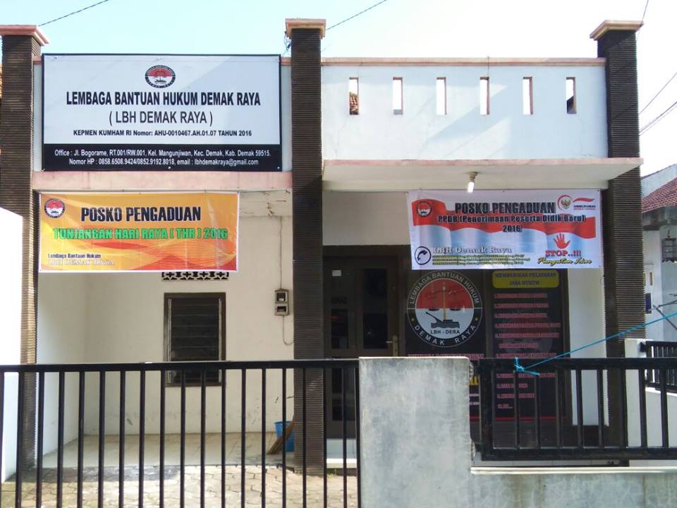LBH Demak Raya Buka Posko Pengaduan Seleksi Perangkat Desa di Kabupaten Demak