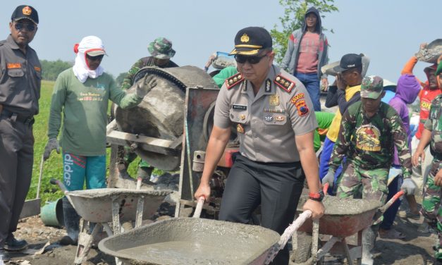 Kapolres Demak  Siap SukseskanTMMD sengkuyung tahap II Tahun 2018 di Desa Kebonsari