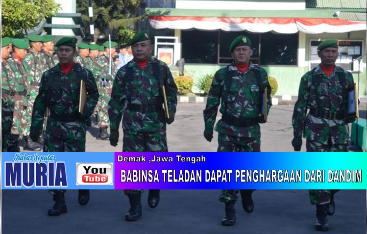 BABINSA TELADAN DI DEMAK DAPAT PENGHARGAAN , YANG LAIN AYO MENYUSUL