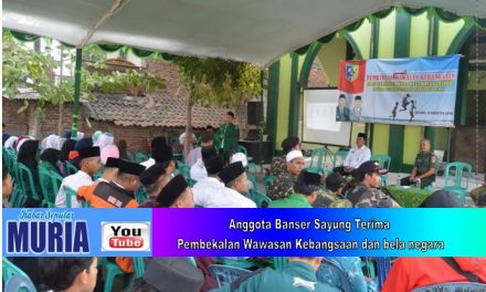 BANSER   SAYUNG DEMAK TERIMA PEMBEKALAN  WASBANG DAN BELA NEGARA