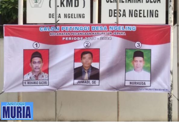 Pilpet Jepara 2018 ,  3 Calon Berebut Jadi Petinggi Desa Ngeling Jepara