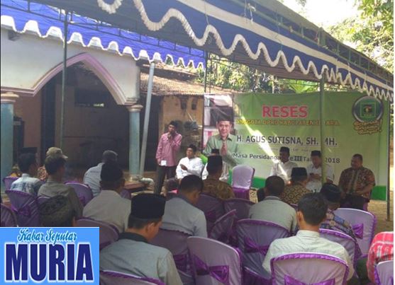 Agus Sutisna,SH MH  Manfaatkan Reses Untuk Serap Aspirasi Warga Di Daerah Pilihannya