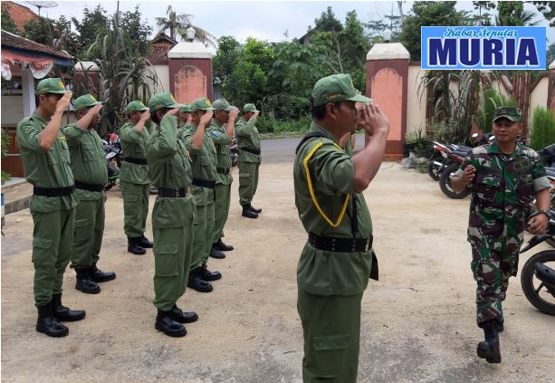 Jelang Pemilu 2019 Linmas di Gembong Pati Dilatih PBB dan Wasbang