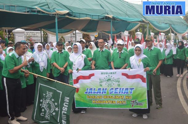 5.000 Warga Meriahkan Jalan Sehat Harlah Muslimat NU di Pati