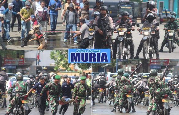 Gladi Bersih SisPamKota Pemilu 2019 di Halaman Stadion Joyo Kusumo Pati ,Seru !!!!!!!