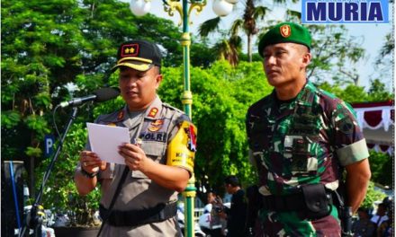 Dandim 0721/Blora Dan Kapolres Kompak , Pimpin Apel Sinergitas TNI, Polri.