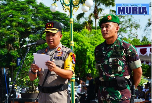 Dandim 0721/Blora Dan Kapolres Kompak , Pimpin Apel Sinergitas TNI, Polri.