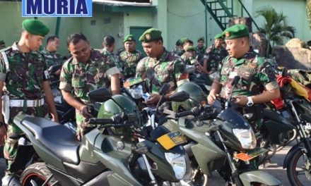 KODIM 0716/DEMAK GELAR PENGECEKAN KENDARAAN DINAS BERI CONTOH TERTIB BERKENDARA