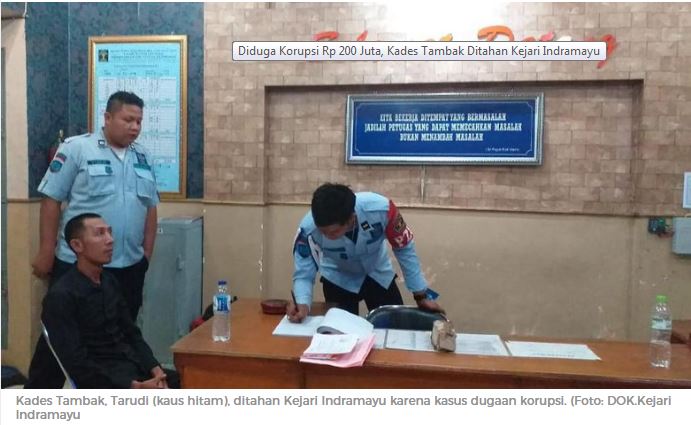 Diduga Korupsi Rp 200 Juta, Kades Tambak Ditahan Kejari Indramayu