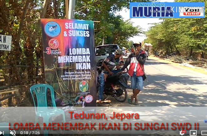 Lomba Menembak Ikan di Sungai SWD II Tedunan Jepara Seru!!!!