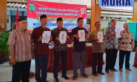 Calon Petinggi Tahunan Jepara  Di Tetapkan , Panitia Himbau Jangan Lakukan ” Politik Uang”