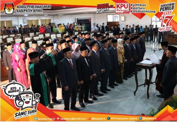 Selamat , Anggota DPRD Jepara Periode 2019-2024 Dilantik