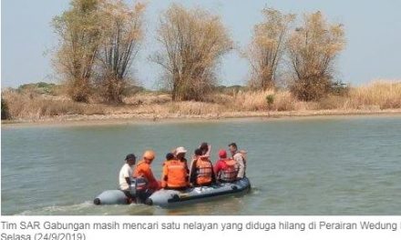 Nelayan Warga Wedung Yang Hilang , Terus di Cari di Perairan Demak Jepara