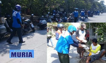 Kali jaga Scooter Club (KSC) Demak ,   Serbu Desa berbagi dengan sesama.