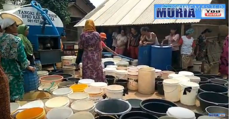 Kantor Pertanahan Jepara , Droping Air Bersih Untuk Desa Karangaji