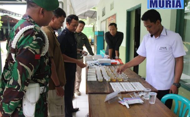 Anggota Kodim Pati , Triwulan Cek Urin Cegah Penyalahgunaan Narkoba