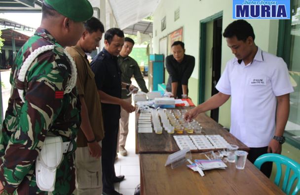 Anggota Kodim Pati , Triwulan Cek Urin Cegah Penyalahgunaan Narkoba