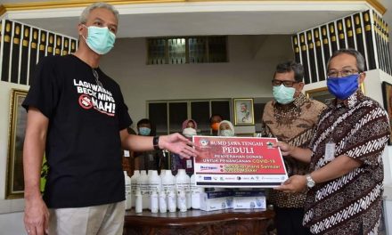Peduli Penanganan Covid-19, BUMD Jateng Donasi Masker dan Hand Sanitizer
