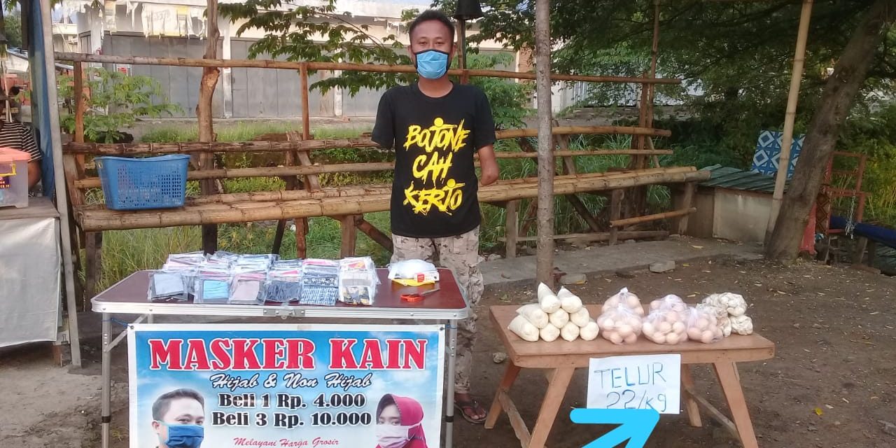 Bang Likhin Dulu Jualan Kopi ,Kini Ngelapak Masker