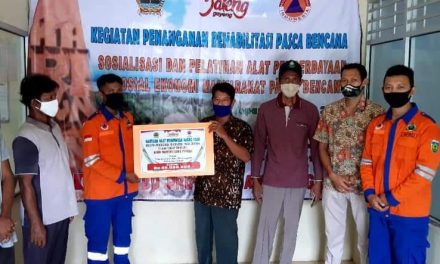 Pokmas SPKP Kemojan dapat bantuan Mesin Pembuat Bakso Ikan dari BPBD Prov. Jateng