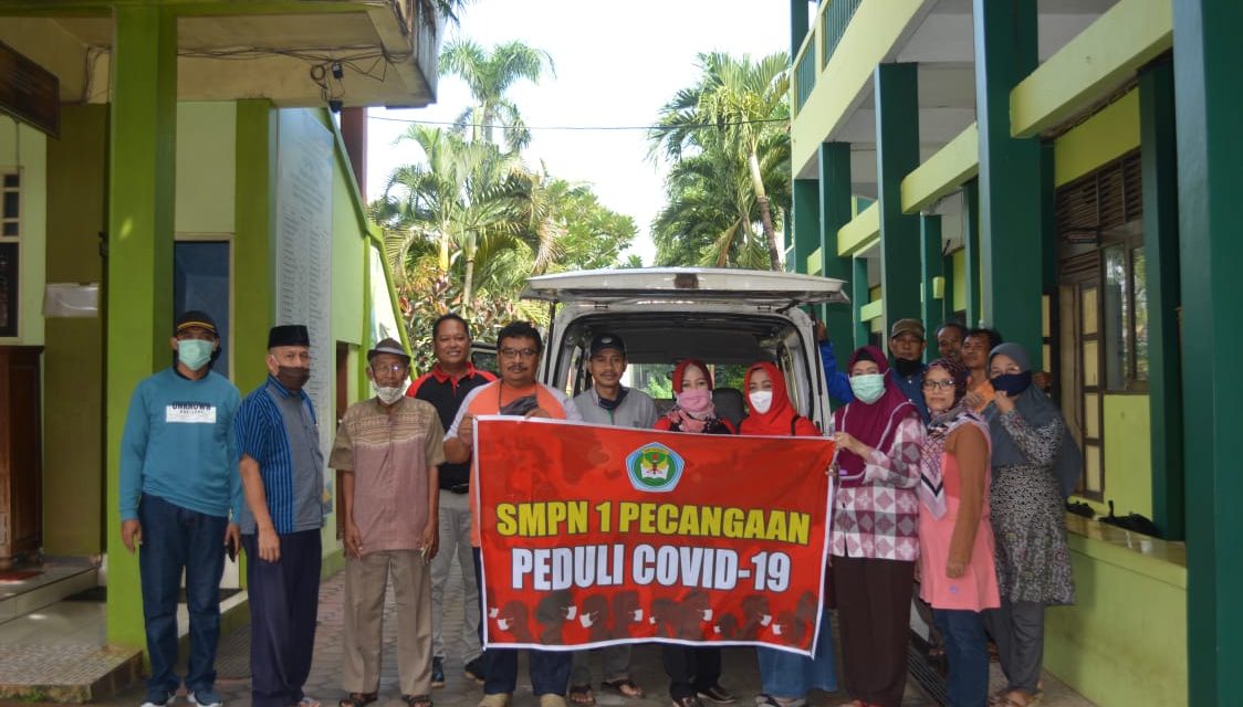 SMPN 1 PECANGAAN JEPARA  PEDULI COVID 19