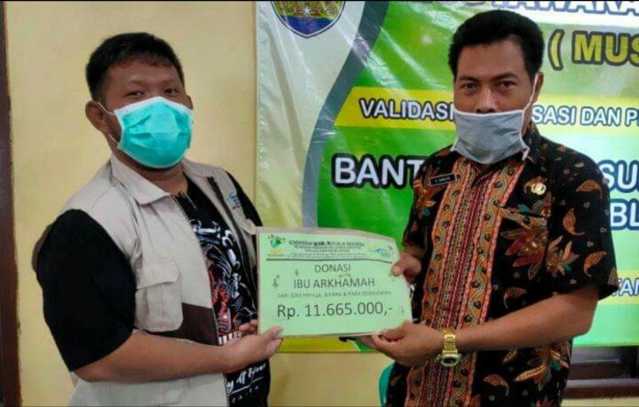 Korban KDRT  Dapat Donasi dari Penerima Manfaat PKH se Jepara