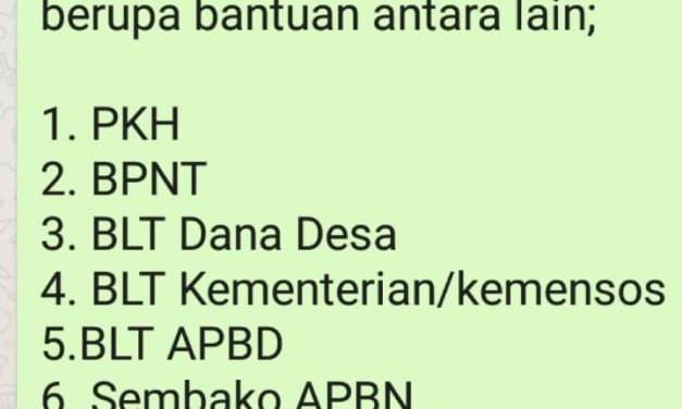 Seluruh KK di desa Kedungkarang Demak dapatkan Bantuan Sosial Covid 19