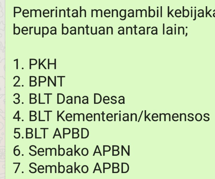 Seluruh KK di desa Kedungkarang Demak dapatkan Bantuan Sosial Covid 19