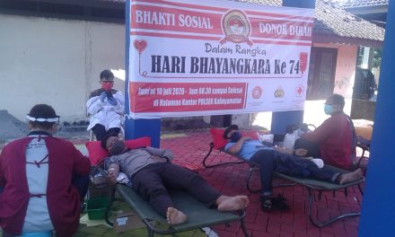 Bhakti Sosial Donor Darah Di Polsek Kalinyamatan Jepara