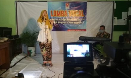 Meriahkan HUT RI ke 75, SMP Negeri 1 Pecangaan Gelar Lomba Solo Vocal Untuk Siswa