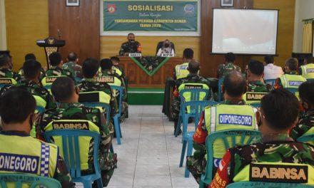 Jelang Pilkada ,Kodim Demak Gelar Sosialisasi Pengamanan Kepada Anggota