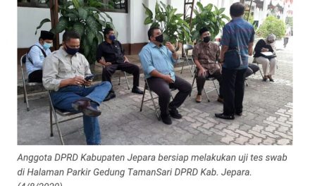 Hari ini ,Seluruh Anggota DPRD JEPARA Jalani Tes Swab