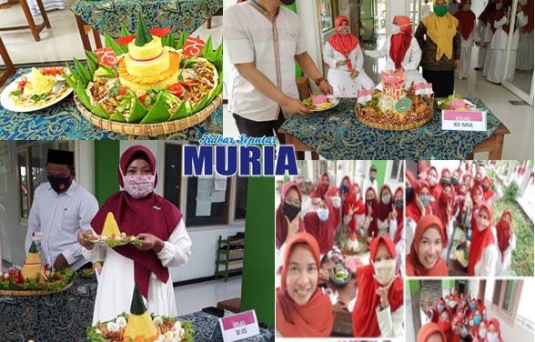 Lomba Menghias Tumpeng Rayakan HUT RI ke 75 di MA NU ITM Mutih Kulon Demak