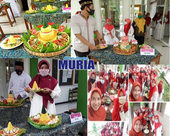 Lomba Menghias Tumpeng Rayakan HUT RI ke 75 di MA NU ITM Mutih Kulon Demak