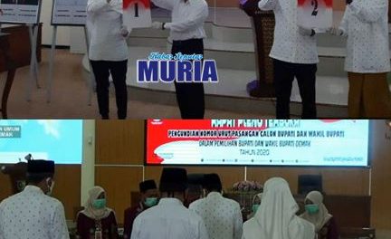 Inilah Nomor Urut Paslon Pilkada Demak Eisti – Ali M  No 1 dan Mugi – Bad  No 2