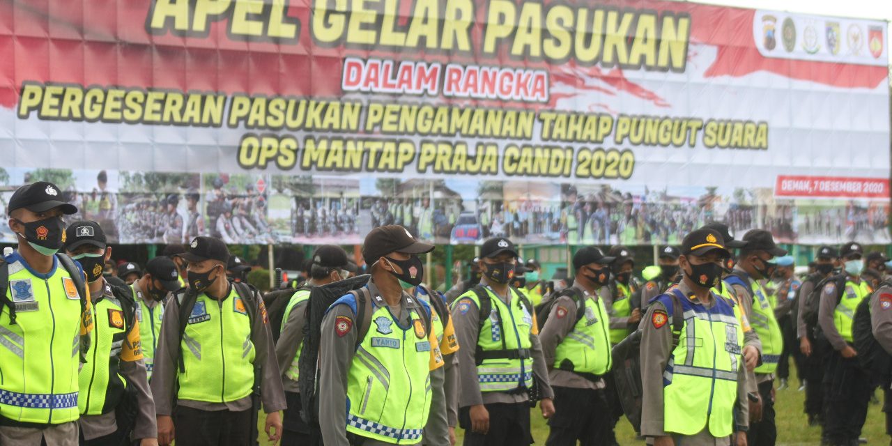 Apel pergeseran pasukan dalam rangka pengamanan Pilkada serentak tahun 2020