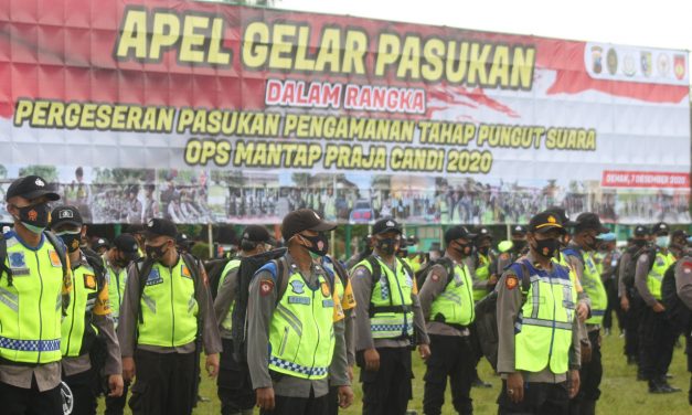 Apel pergeseran pasukan dalam rangka pengamanan Pilkada serentak tahun 2020