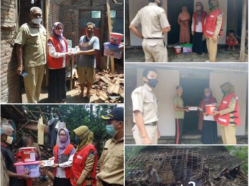 PMI Jepara Salurkan Bantuan Pada Warga Yang Terkena Bencana