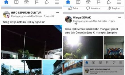 Antrian BPUM di Demak Abaikan Prokes , Netizen  Buat Status Seperti ini