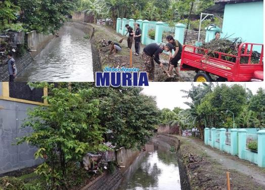 Ansor Banser dan Karang Taruna Jepang Guyub Rukun  Resik-Resik Kali