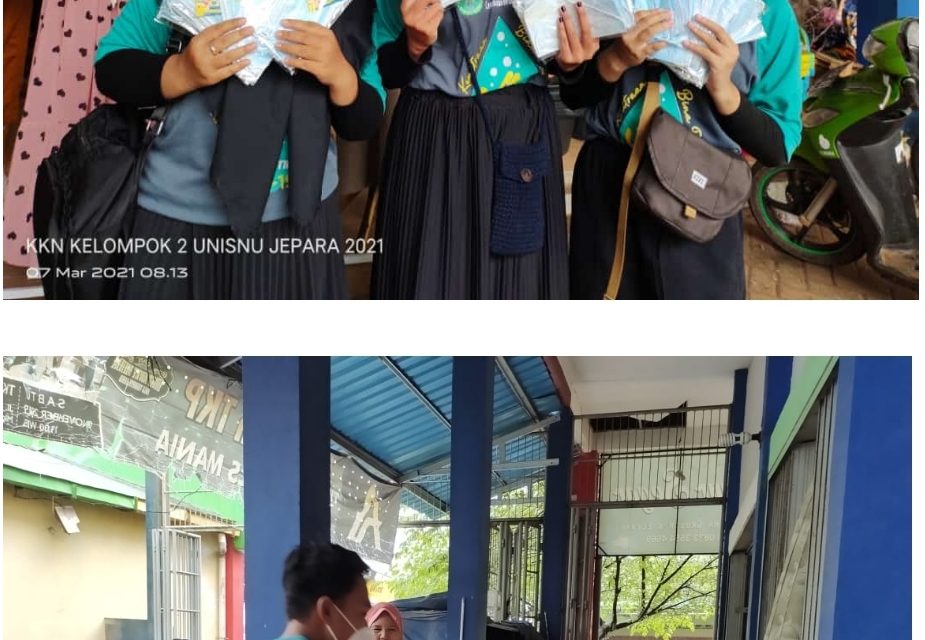 Peduli Kesehatan, Mahasiswa KKN Unisnu Kelompok 2 Bagikan 1000 Masker di Pasar