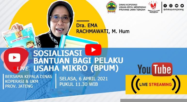 Pendaftaran BPUM 2021 Lewat Dinas Koperasi Kabupaten /  Kota