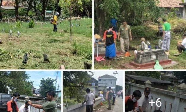 SAMBUT RAMADHAN ANSOR RANTING WEDUNG BERSIH-BERSIH MAKAM DESA