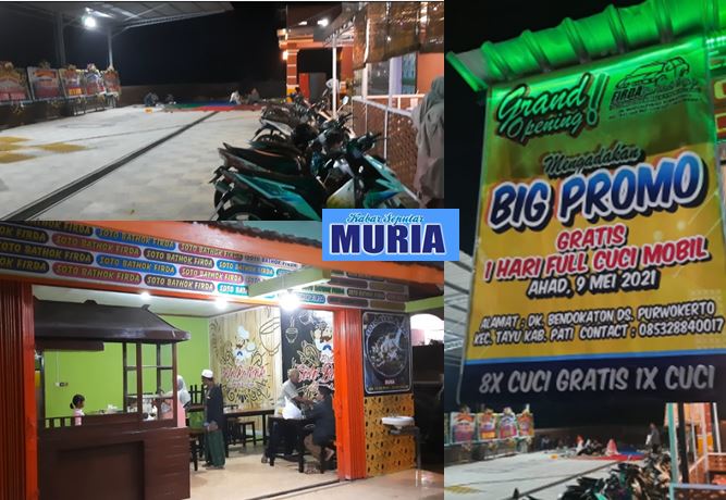 Pembukaan “Firda” Car Wash dan Café Pati , Hari ini Cuci Mobil Gratis