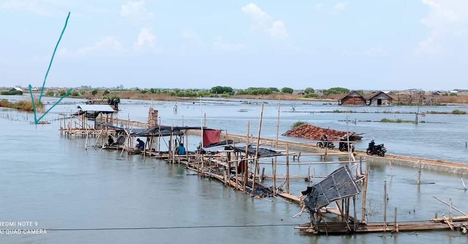 Rob Tinggi Perlambat Panen Garam Di Demak , Tanggul Jebol Harus Diperbaiki