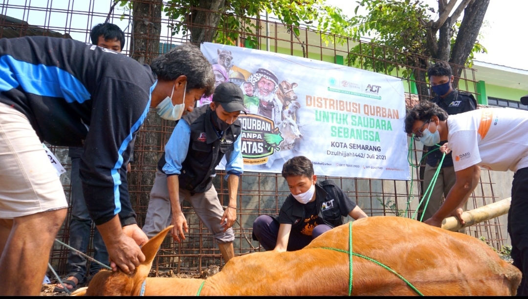 Kegembiraan Warga Sleko Semarang Di Hari Raya Qurban Tahun Ini