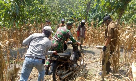 Sisir Hutan Jati Di Jragung ,Petugas Temukan Motor Tak Bertuan